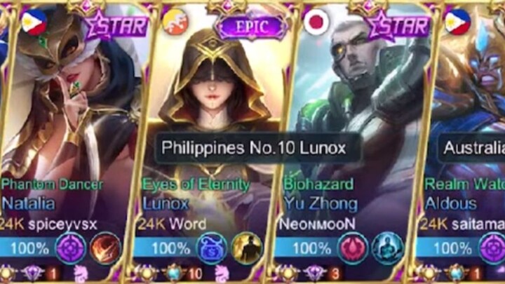 HASTE MET SAITAMA TOP GLOBAL ALDOUS AND TOP PH LUNOX IN MYTHICAL GLORY!🔥