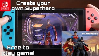 DC Universe Online Character Creation Nintendo Switch Handheld Gameplay Free To Play Game
