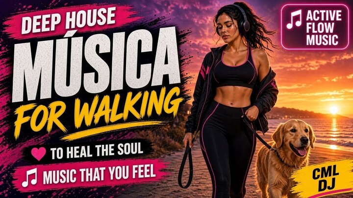 🎧 122 BPM Music for MOTIVATIONAL WALKING | 1 Hour WITHOUT INTERRUPTIONS or ads | Deep Ambient