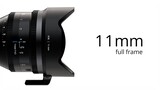 Irix Cine 11mm T4.3: Wide-aperture, ultra-wide lens with 9-blade iris and innovative adaptive ring.