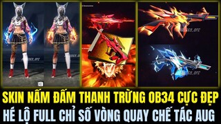 Hé Lộ Skin Nấm Đấm Thanh Trừng 2 Hiệu Ứng Lửa Và Điện Cực Đẹp, Vòng Quay Chế Tác Mới AUG |Free Fire