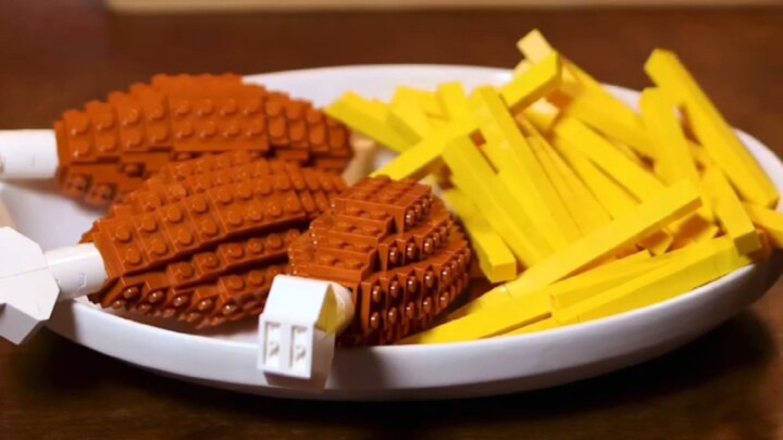 "Makanan lezat dalam animasi stop-motion yang dibuat dengan LEGO"