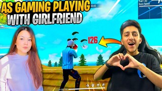 As Gaming Playing With Girlfriend and Friends Ranked Match Funny Moment In Garena Free Fire