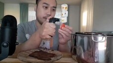 ASMR Torch Roasted Marshmallows & Melted Chocolate + Plate Licking (Eating Sounds)