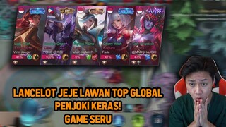 LANCELOT JEJE VS PENJOKI KERAS TOP GLOBAL ! GAME SERU AUTO FOKUS - Mobile Legends