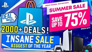 BIGGEST PSN Sale of the YEAR Live NOW! PSN SUMMER SALE 2022 - Over 2000 FANTASTIC New PS4/PS5 Deals!