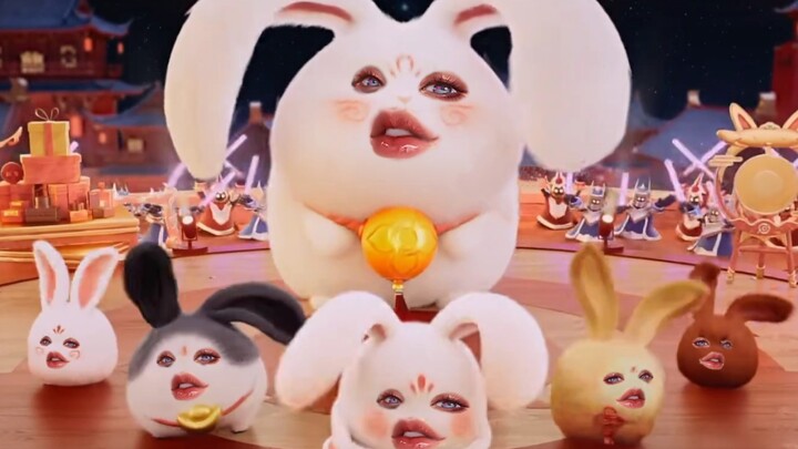 หลี่ฮวาปลอมตัวเป็นกระต่ายมาร่ายรำอวยพรปีใหม่ให้ทุกคนแล้วนะ!