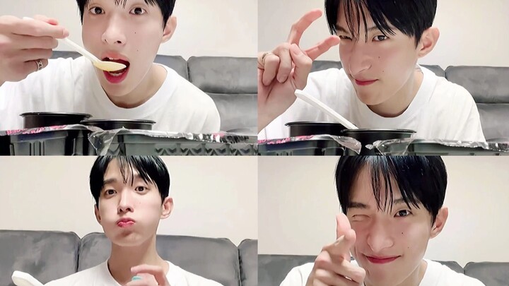 أول آيدول في التاريخ يُقال إنه يأكل مثل تلميذ ابتدائي | ملخص لحظات الجاذبية في بث 211201 للأرنب الغا