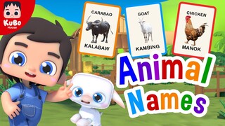 Mary Had A Little Lamb | Animal Names for Kids | Animal Sounds | Nursery Rhymes (Kubo House)