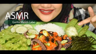 ASMR LALAPAN MENTAH |GURITA MANDI CABE || SEA GRAPE || MANDI CABE PETE || ASMR INDONESIA