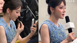 热巴用iPhone17补妆～好生的视频好像看到巴的痘痘了，她眼睛真的好大啊