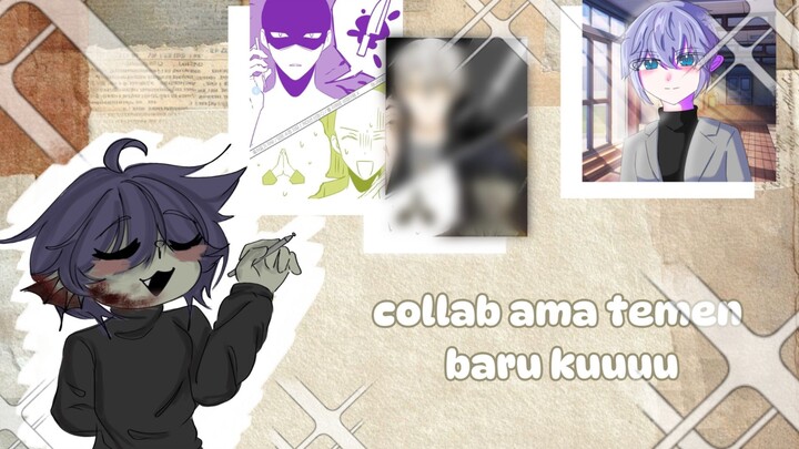 Aku menggambar bersama teman baruku.