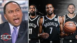 "Nets' bench beat their own team! NO Kyrie, no Simmons Nets look so soft" - Stephen A.