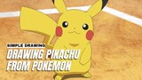 Menggambar Pikachu Simpel