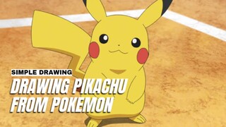Menggambar Pikachu Simpel