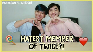 HATEST MEMBER OF TWICE??? (q and a) #AskSean ft. Ahjoshi | Sean Gervacio