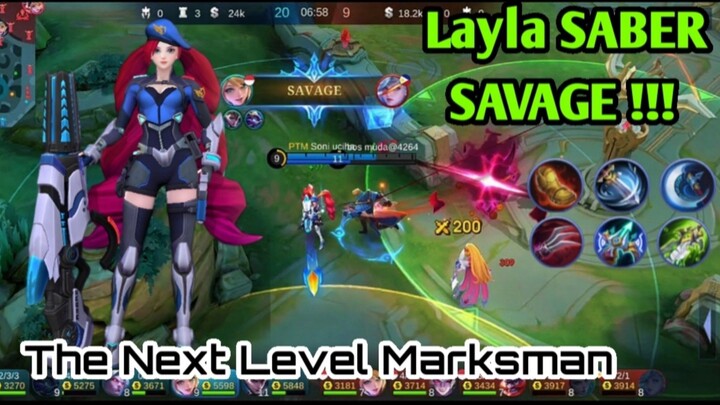 Layla memburu musuh sampai Savage | MLBB Mobile legend