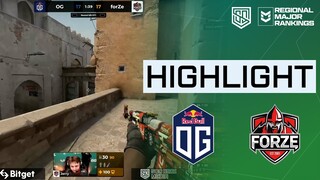 [HIGHLIGHTS] OG VS FORZE | GROUP STAGE | PGL MAJOR ANTWERP 2022 EUROPE RMR A