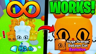 🦃∞How To Hatch *INFINITE* HUGE ORANGE BALLOON CAT & WHITE BALLOON in Pet Simulator X AUTUMN (Roblox)