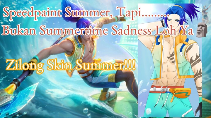 Speedpaint Fanart Summertime Happines Skin Zilong Summer