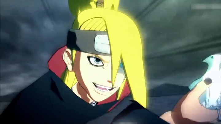 When the ninja's ultimate move tears the screen! All characters join forces to create a special effe