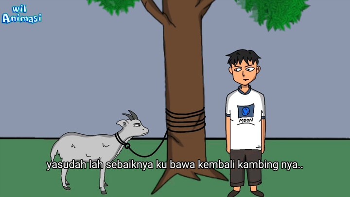 jagain kambing (Animasilucu)(spesial idul Adha)