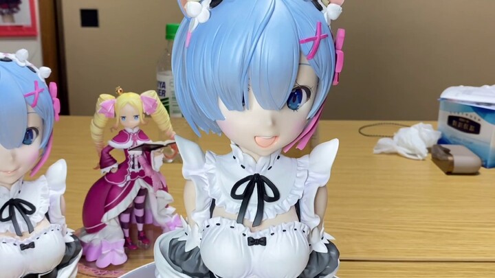 [Rem] Unboxing of the cute Rem bust figure ~ Super kawaii ~