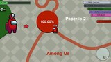 Paper.io 2 [Amogus.io] Map Control: 100.00% Among Us