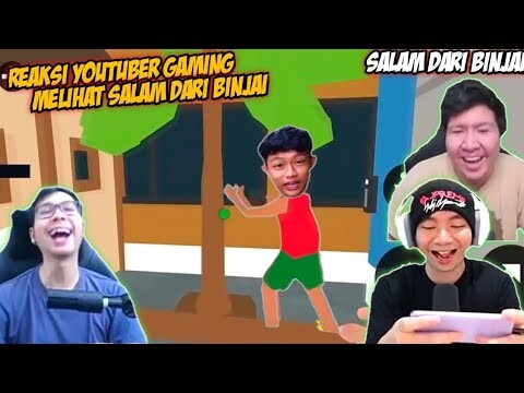 REAKSI KOCAK YOUTUBER GAMING MELIHAT SALAM DARI BINJAI (Warnet Bocil Simulator)