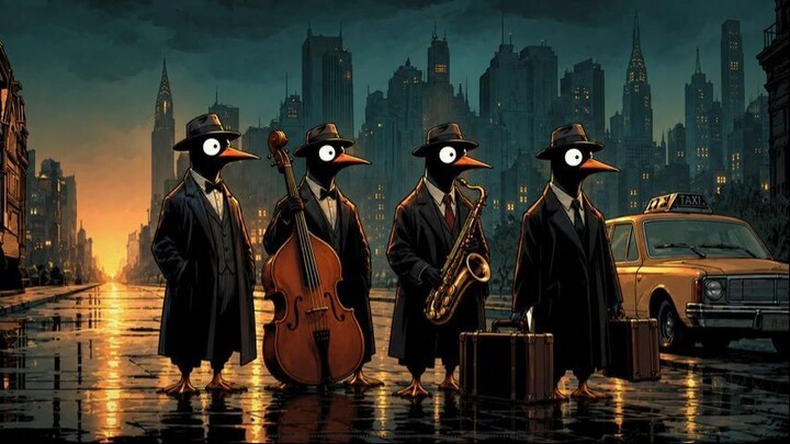 A New Day Is Yours, the Penguins Are Heading Out with You – Jazz for Focus & Calm Study