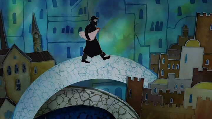 The clock in the picture of time travel starts moving in the opposite direction: the animated short 