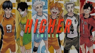 Haikyuu 「AMV」- Higher | Eminem | BASS BOOSTED | 1080P 60FPS