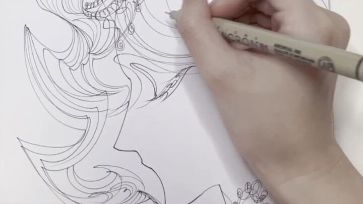 การวาดภาพแบบดื่มด่ำ ไม่มีร่าง ไม่มีป้าย