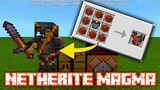 How to Craft a Magma Netherite Armors and Weapons in Minecraft Bedrock