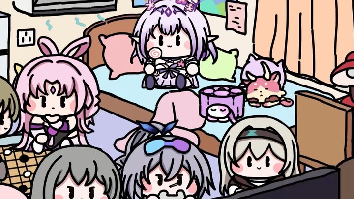 Let's play games together in the air-conditioned room~