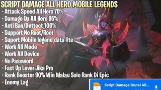 Script Damage Mobile Legends + Attack Speed No Password Patch Terbaru | Mobile Legends