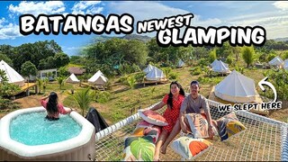 NEWEST GLAMPING SITE with JACUZZI in BATANGAS | Bali-Themed Glamping at Kalika Balayan