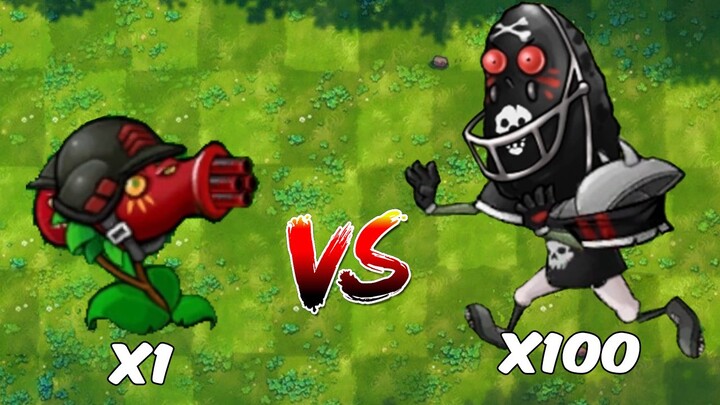ท้าทายการผสมผสาน PVZ 1 – นักยิงเชอร์รี่ขั้นสุด 1 ตัว ปะทะซอมบี้สุ่ม 100 ตัว – ใครจะชนะ?