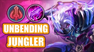 UNBENDING JUNGLER WITH HAYABUSA