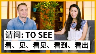 Qing Wen: Five Ways Of Seeing: 看、见、看见、看到、看出 | Pre Intermediate Lesson | ChinesePod (v)