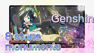 8 stone monuments