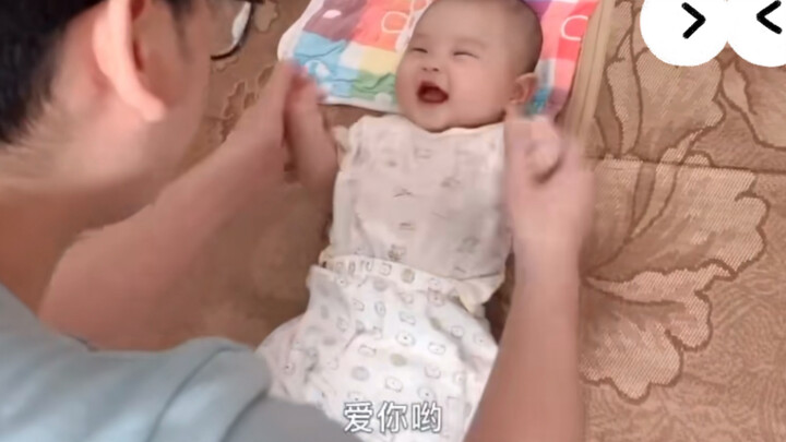 They had a baby girl, and when Dad got home from work, he just wanted to make his little sweetheart 