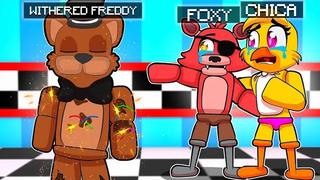Withered Freddy ปิดตัวลง Minecraft Five Nights ที่ FNAF Roleplay ของ Freddy