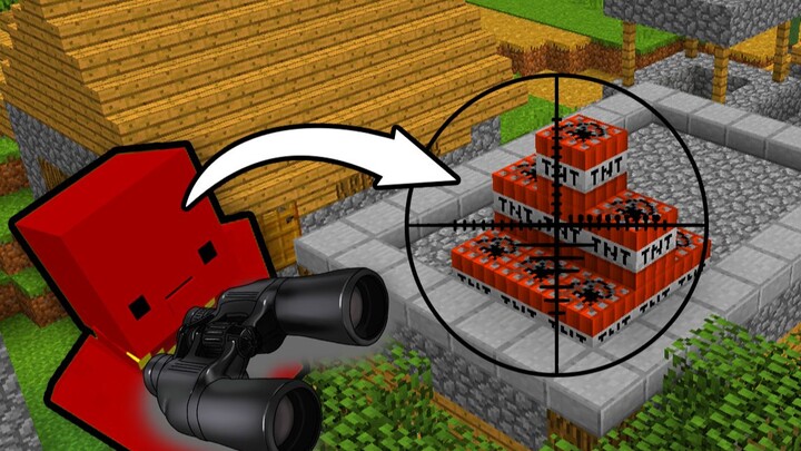 มายคราฟ แต่จุดที่กล้องส่องทางไกลของฉันมองไปมัน*ระเบิด*!