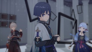 Inazuma Grand Triangle [Genshin Impact mmd·Manyo/Skire/Ayaka]
