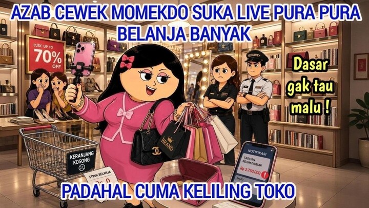 AZAB CEWEK MOMEKDO SUKA LIVE PURA PURA BELANJA BANYAK PADAHAL CUMA KELILING TOKO