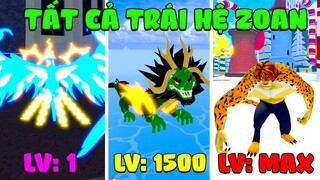 Zeno Thử Thách 100 Ngày Ăn Tất Cả Trái Hệ Zoan Blox Fruit (level 1 to max in roblox)