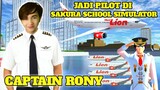 Jadi Pilot Di Kota Sakura - Keliling Kota Menggunakan Pesawat - Sakura School Simulator