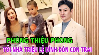 Phùng Thiệu Phong tới nhà vợ cũ Triệu Lệ Dĩnh để đón con trai về sau một ngày con ở với mẹ