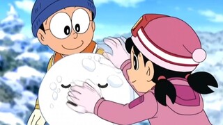 The reason why Shizuka secretly played in the snow